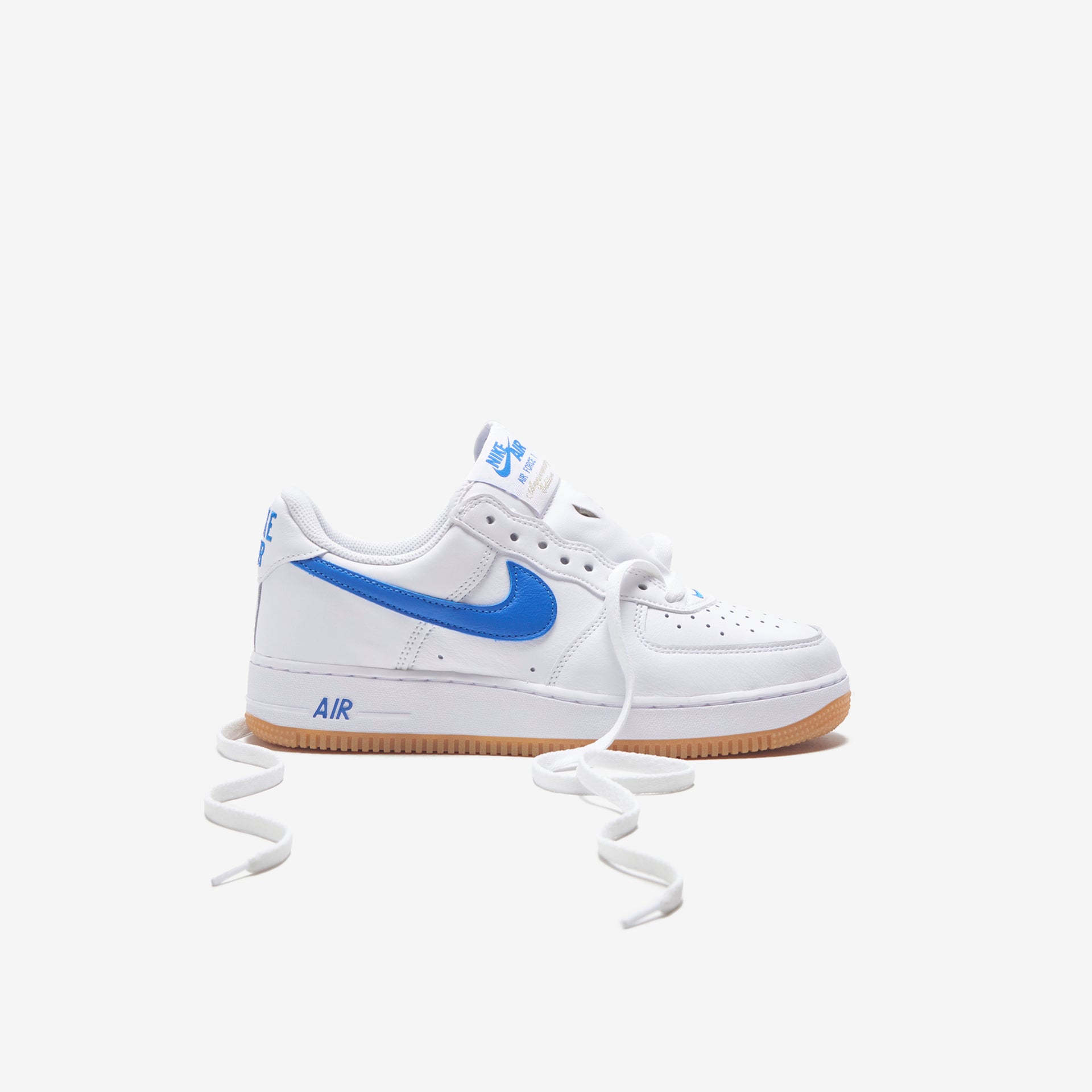 Nike Air Force 1 Low Retro - White / Royal Blue / Gum / Yellow