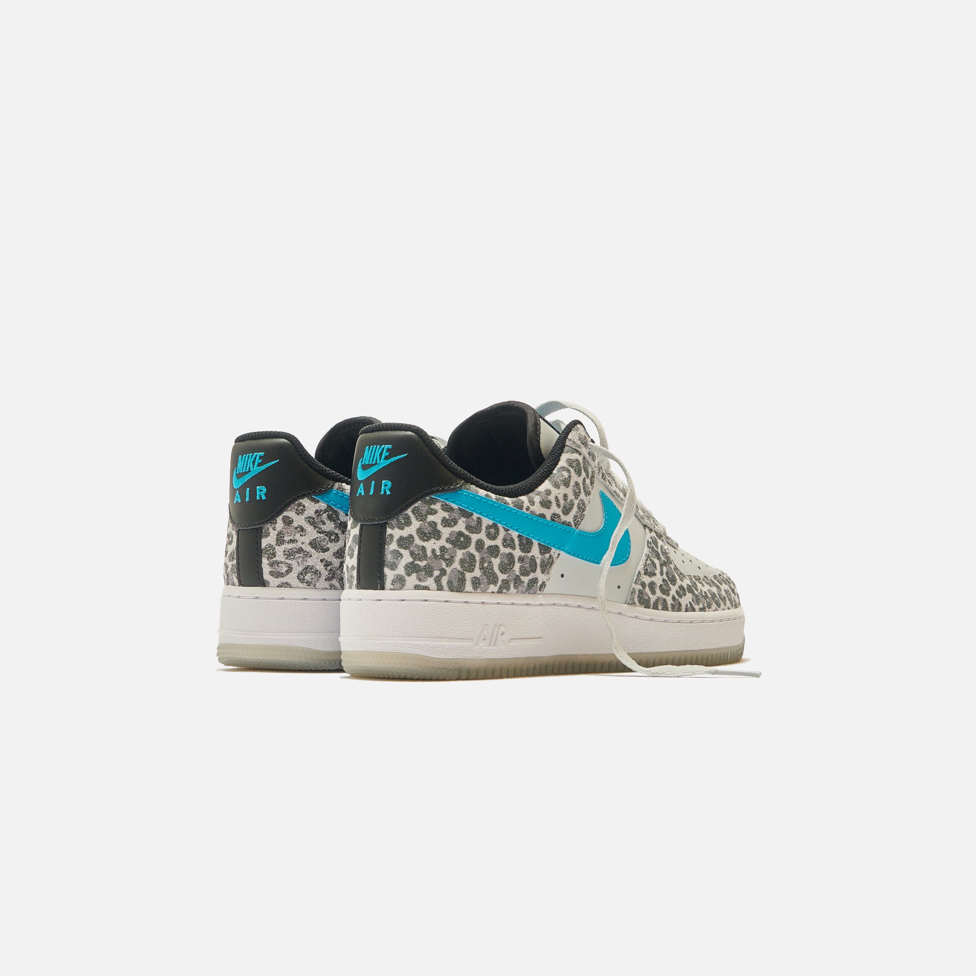 Nike Air Force 1`07 PRM ES - Pure Platinum / Light Blue Fury / Black