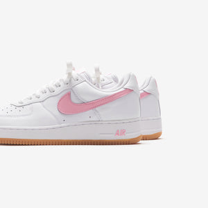 White air force outlet with pink tick