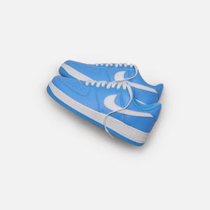 Nike Grade School Air Force 1 Emb - White / Turquoise Blue / Grey Fog – Kith