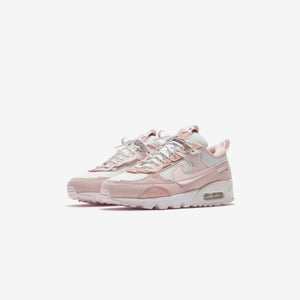 Nike Women's Air Max 90 Futura Shoes, Size 7.5, White/Pink