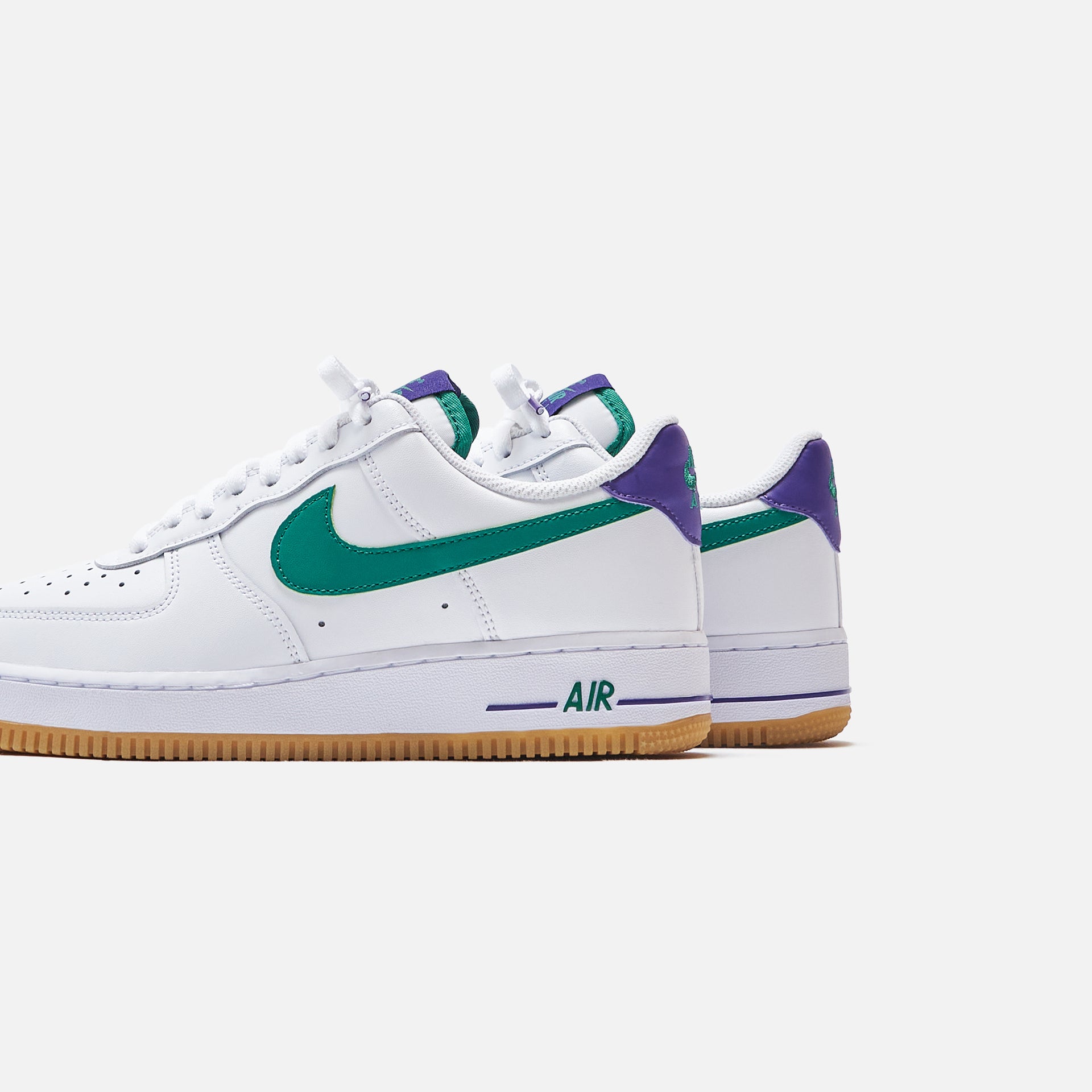 Nike Air Force 1 `07 - White / Green Noise / Court Purple / Gum