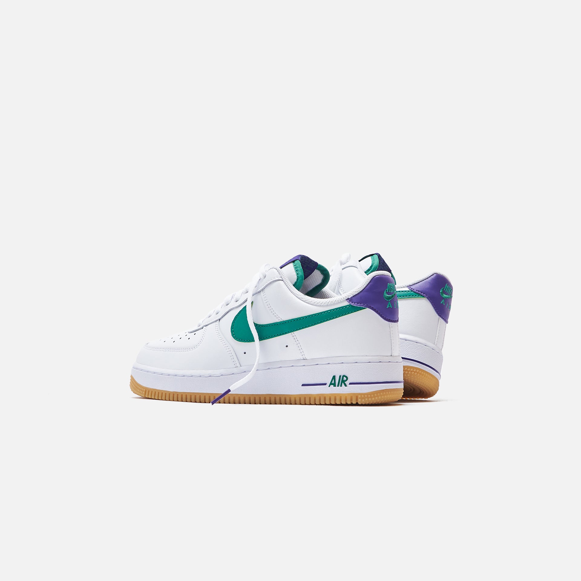 Nike Air Force 1 `07 - White / Green Noise / Court Purple / Gum