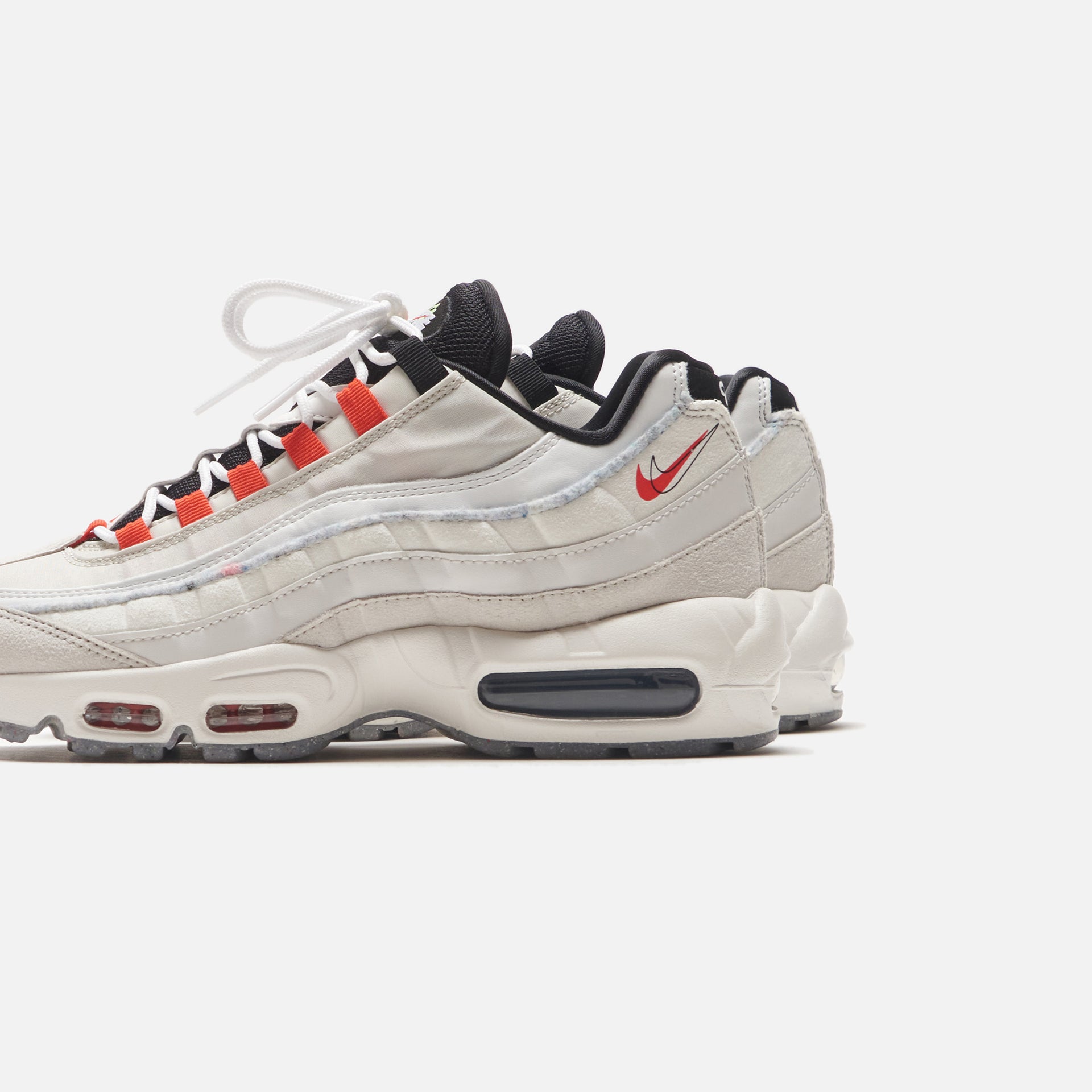 Nike Air Max 95 - Light Bone / Black / Ghost Green / Habanero Red