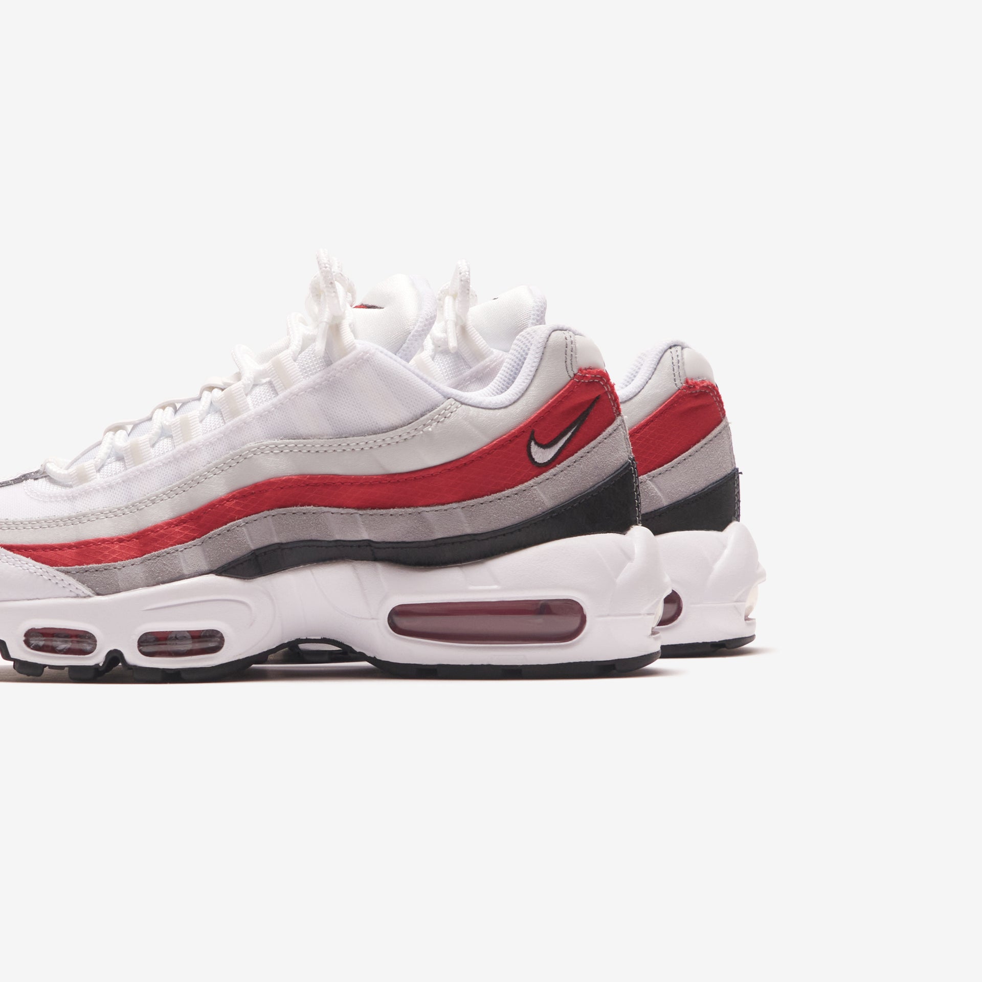 Nike Air Max 95 Essential - Black / White / Varsity Red / Particle Grey