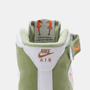 Nike Air Force 1 Mid '07 QS - White / Total Orange / Oil Green