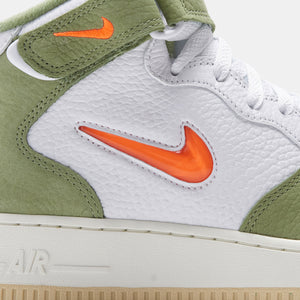 Nike Air Force 1 Mid QS Oil Green Orange for Sale