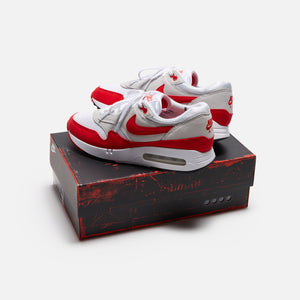  Nike Mens Air Max 1 '86 Og Running Shoe, WHITE/UNIVERSITY  RED-LT NEUTRAL GREY, 7 UK (8 US)
