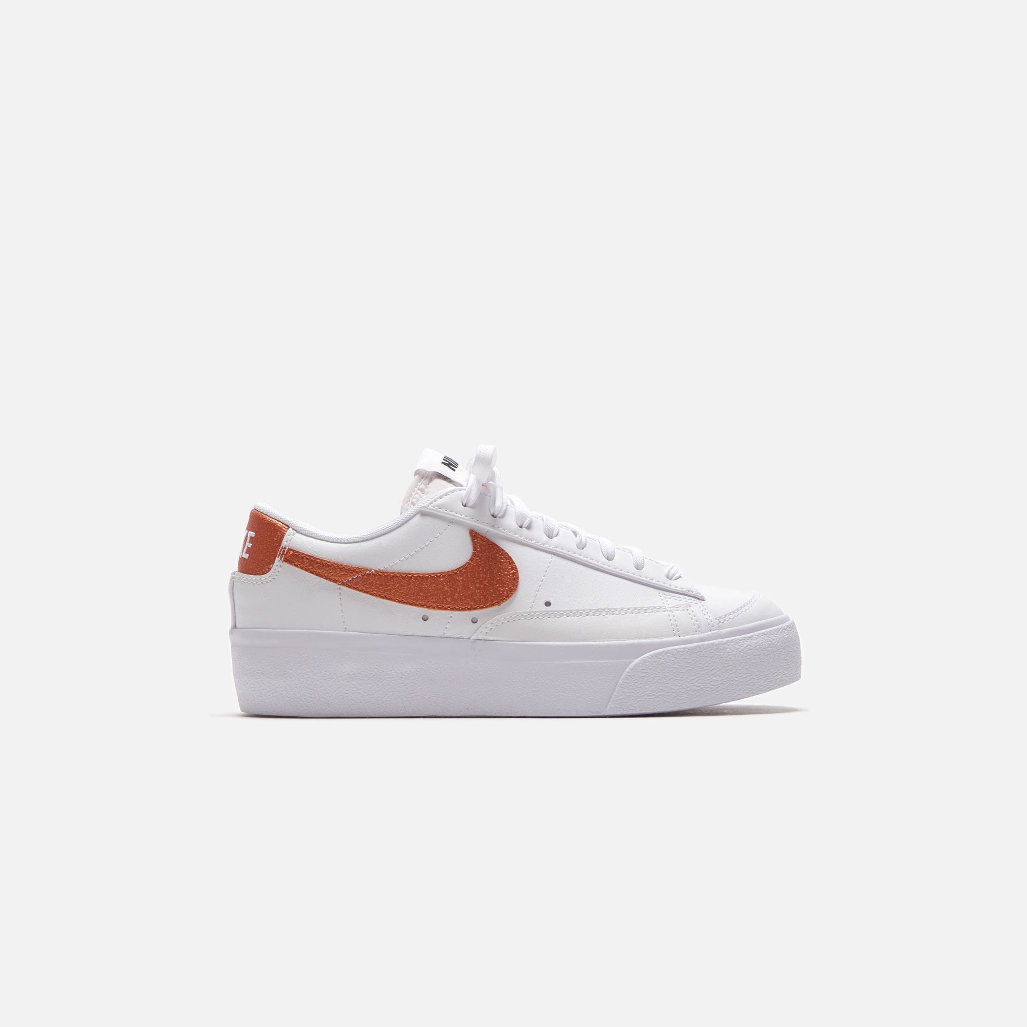 Nike Wmns Blazer Low Platform - Summit White / Metallic Copper – Kith