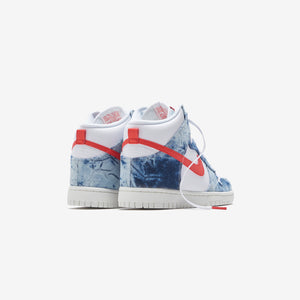 Nike Wmns Dunk High US - Multi Color / White / Sail / Habanero Red