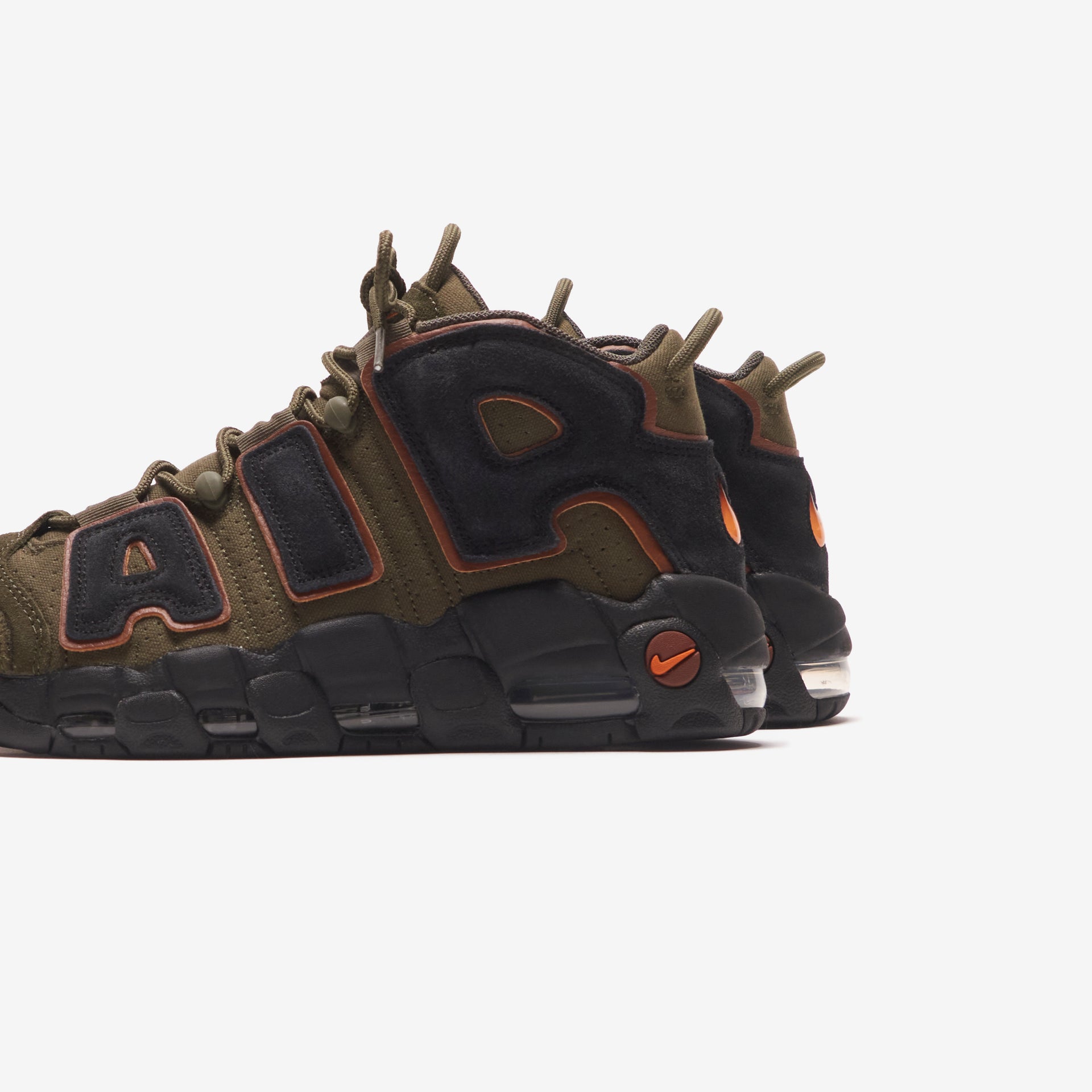 Nike Air More Uptempo `96 - Cargo Khaki / Black / Pecan / Alpha