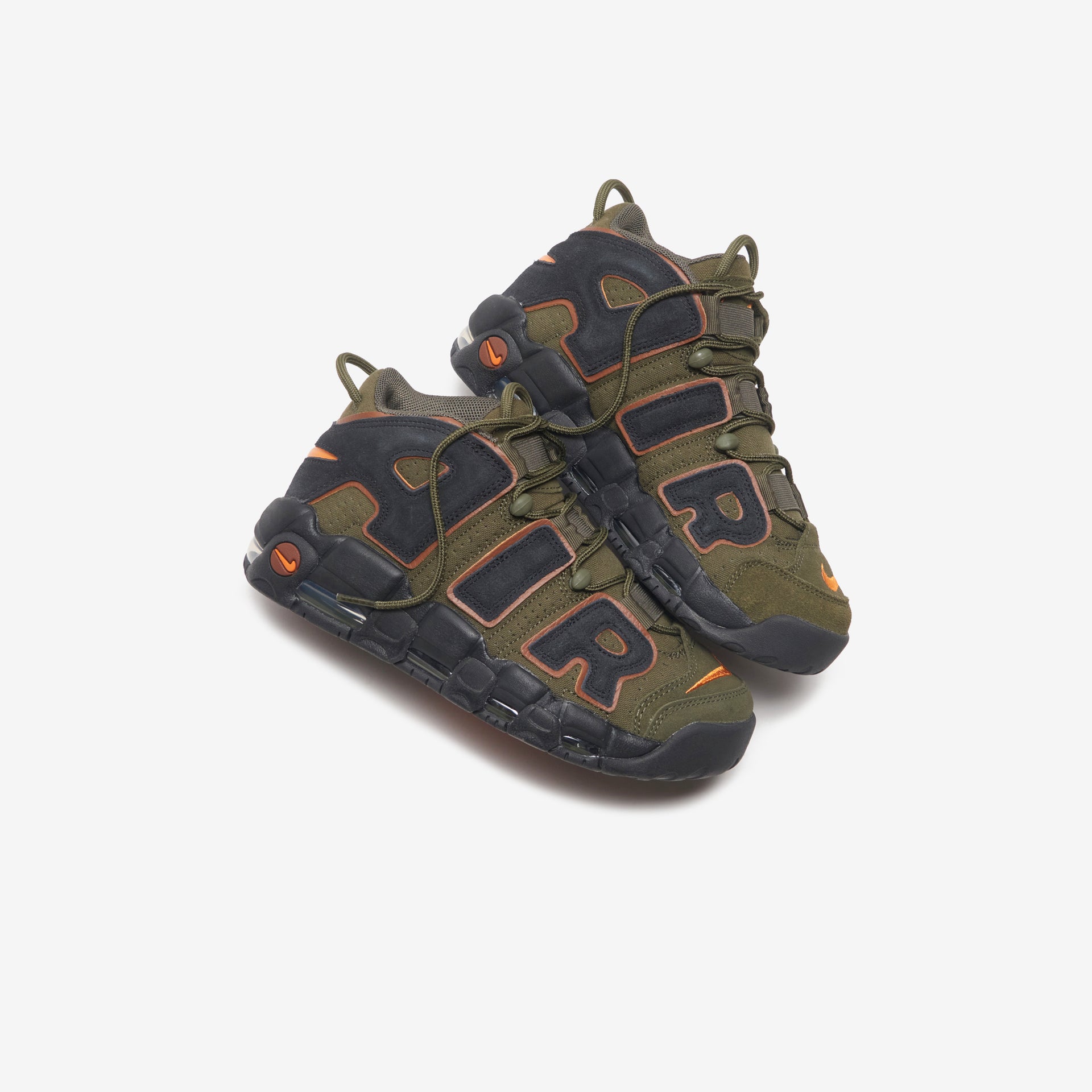 Nike Air More Uptempo `96 - Cargo Khaki / Black / Pecan / Alpha