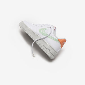 Nike (GS) Air Force 1 Crater White/Enamel Green-Orange Trance-Sail