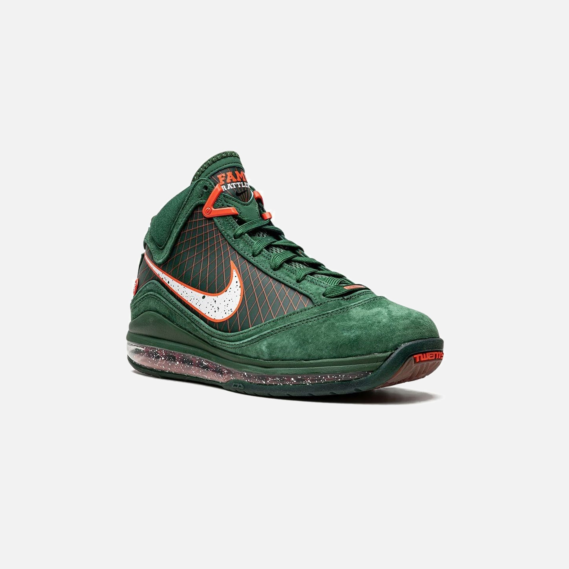 Nike Lebron VII - Gorge Green / White / Team Orange / Black