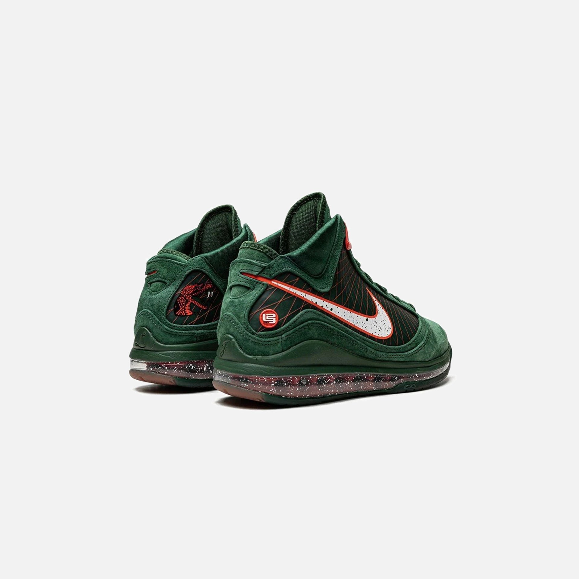 Nike Lebron VII - Gorge Green / White / Team Orange / Black