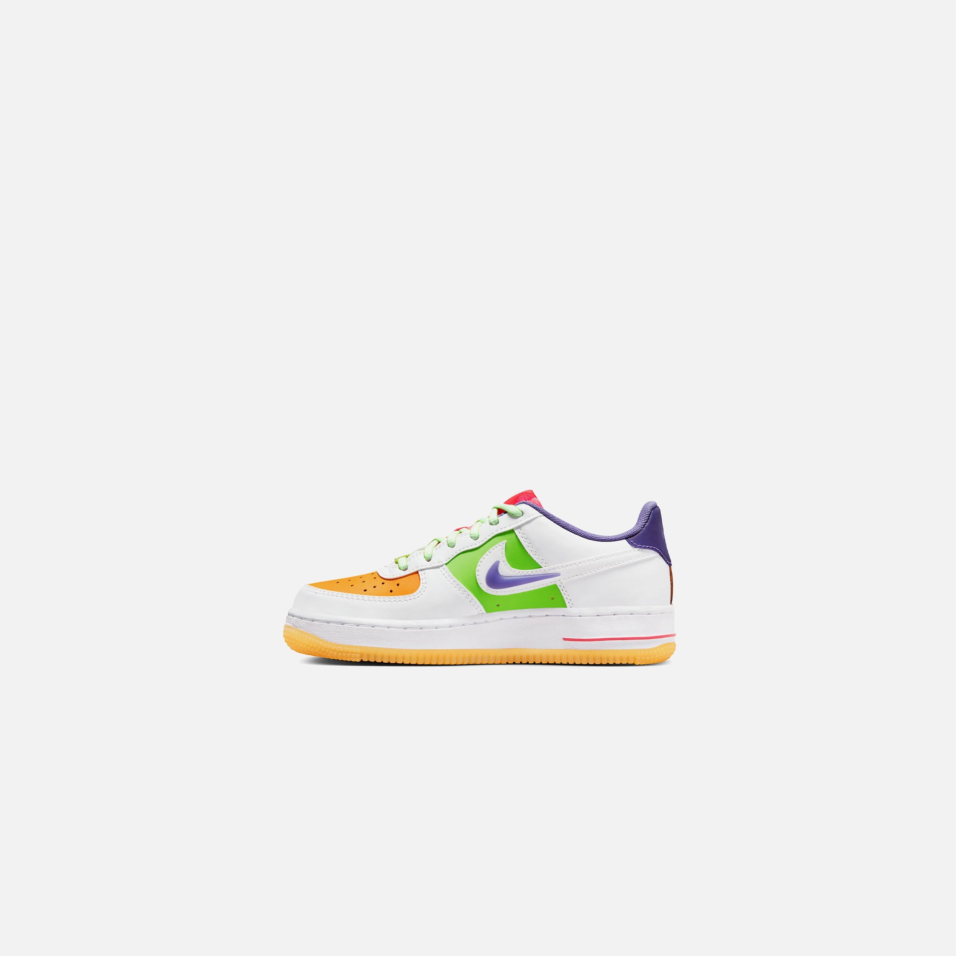 Nike Grade School Air Force 1 Lv8 - White / Space Purple / Sundial