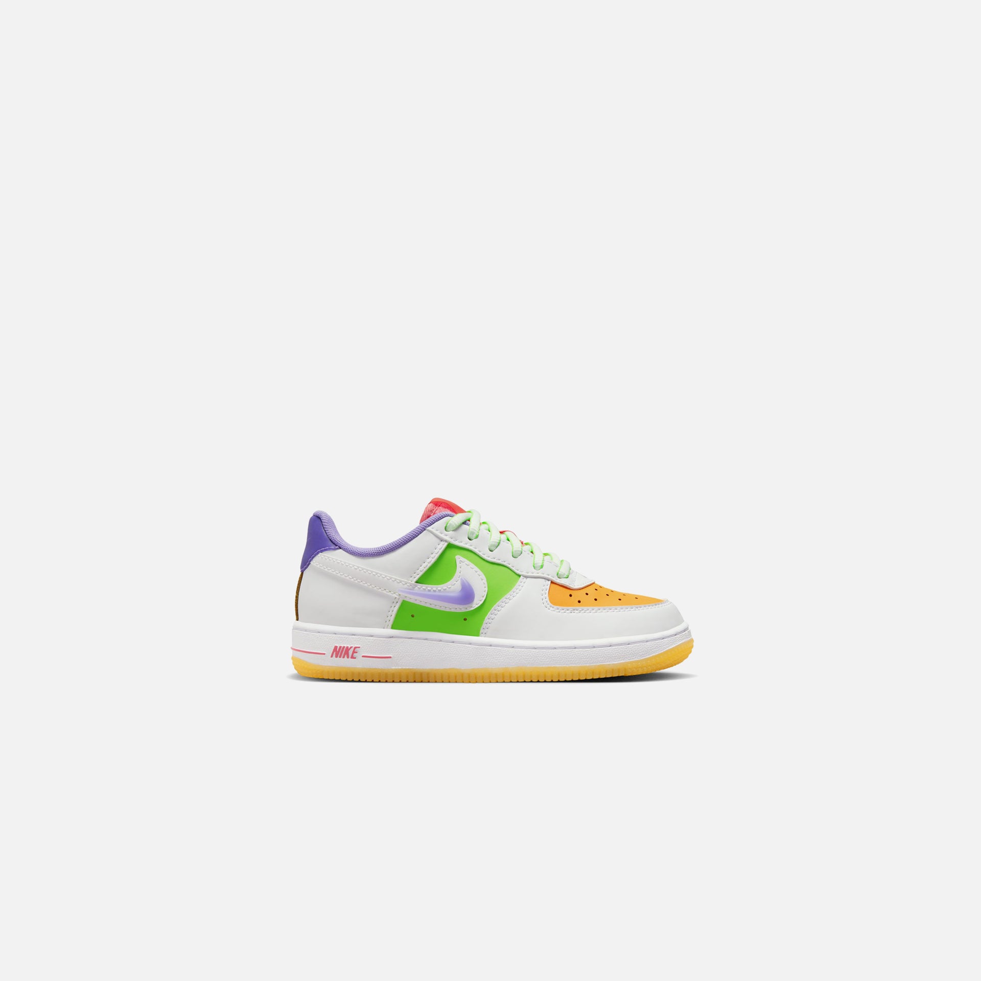 Nike Pre-School Force 1 Lv8 1 - White / Space Purple / Sundia