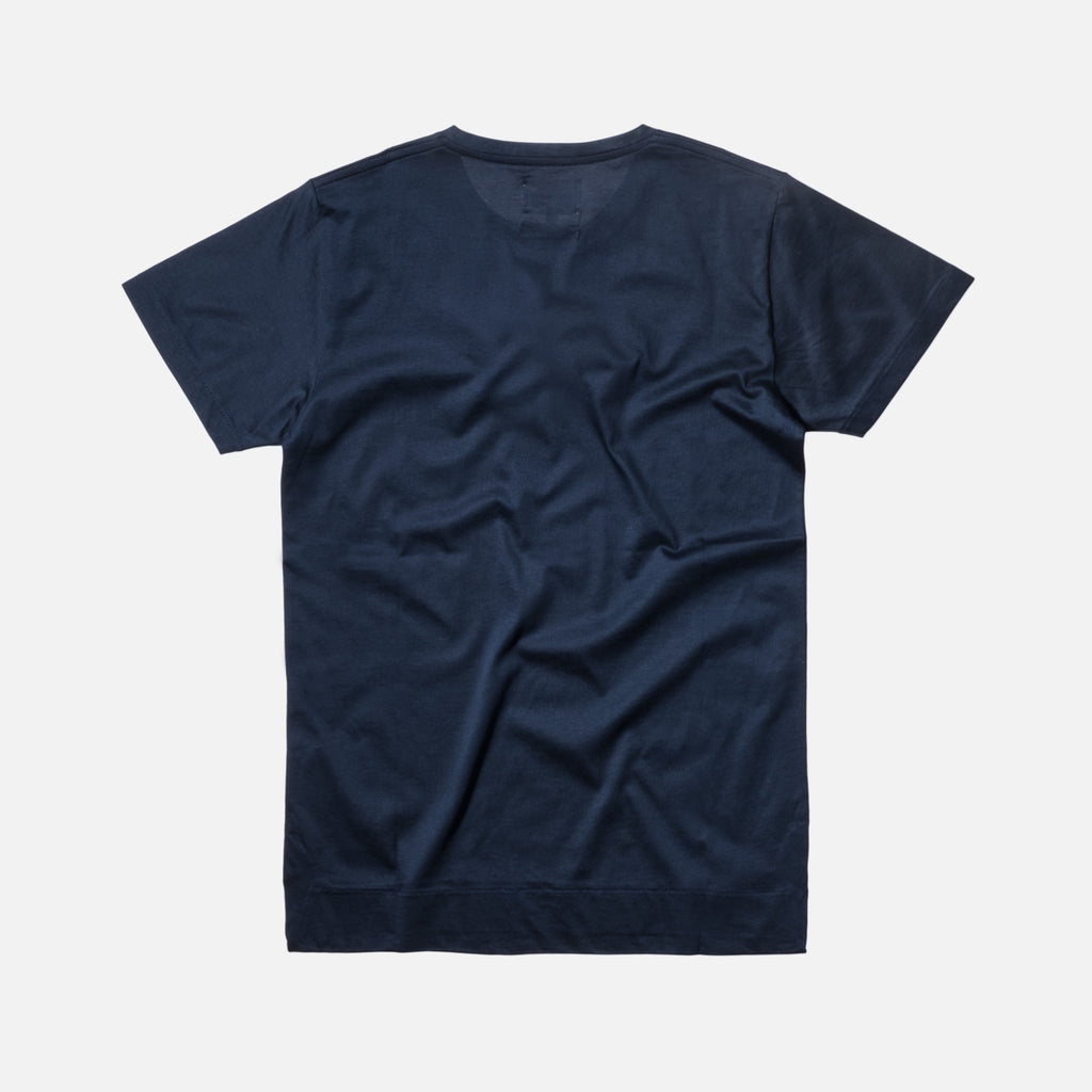 Norse Projects Esben Blind Stitch Tee - Navy – Kith