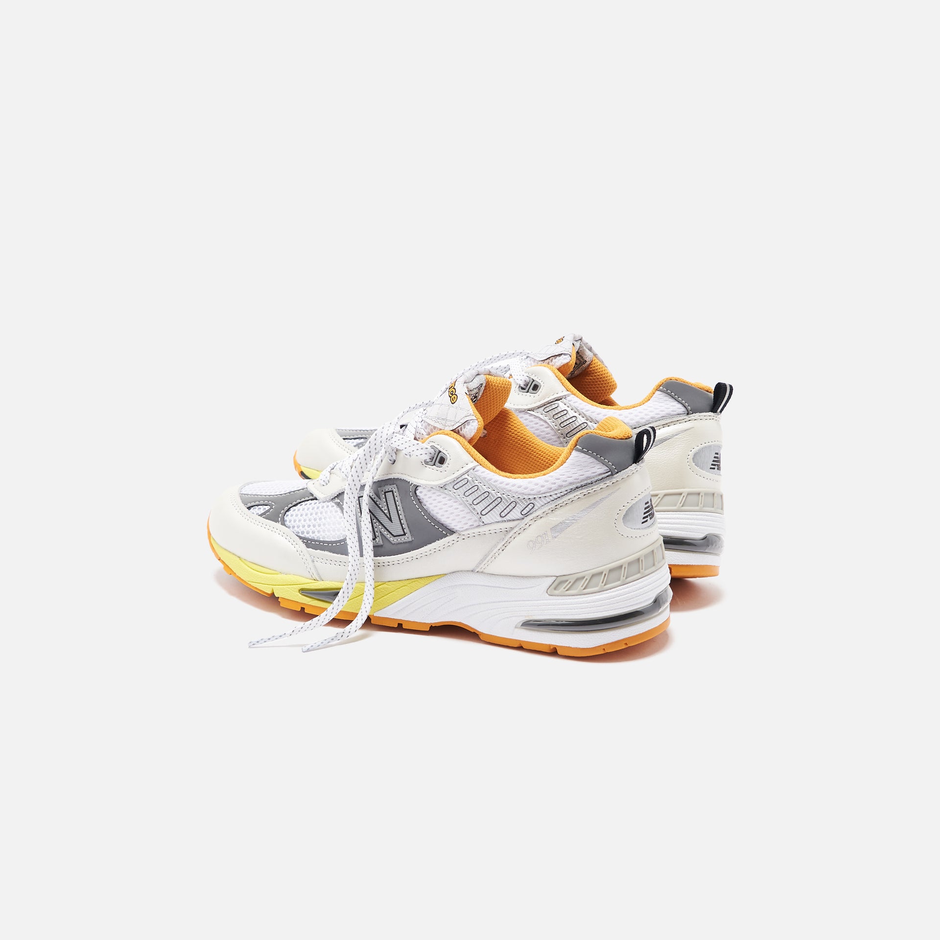 New Balance x Aries Arise WMNS Made in UK 991 - Silver / White / Orange