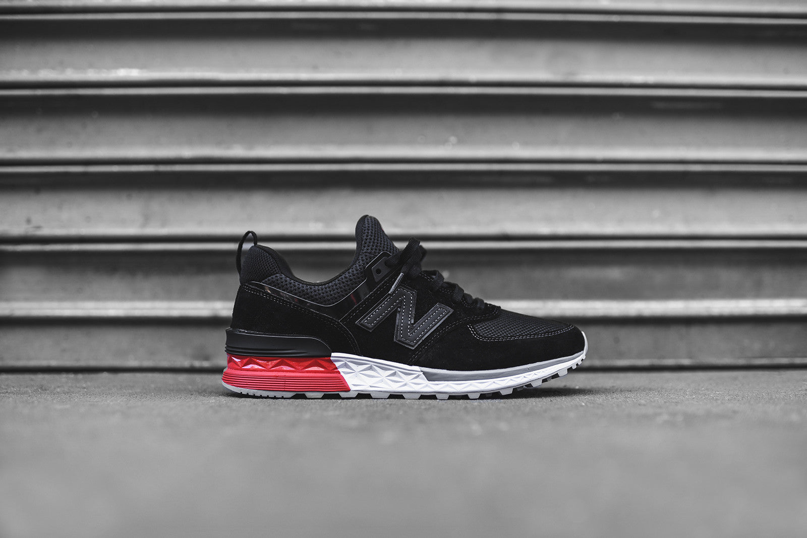 New Balance 574 Sport Black Red