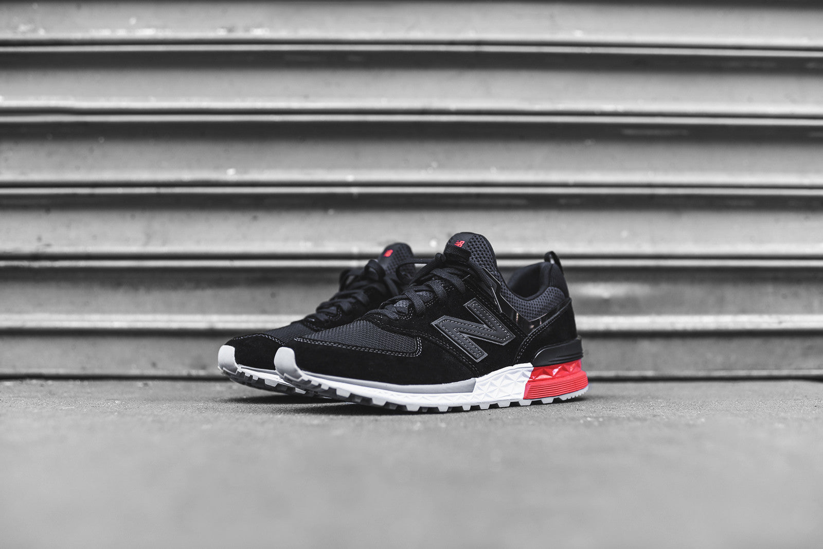 New Balance 574 Sport - Black / Red