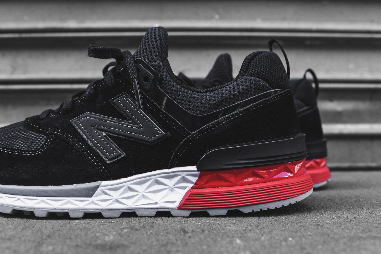 New Balance 574 Sport - Black / Red