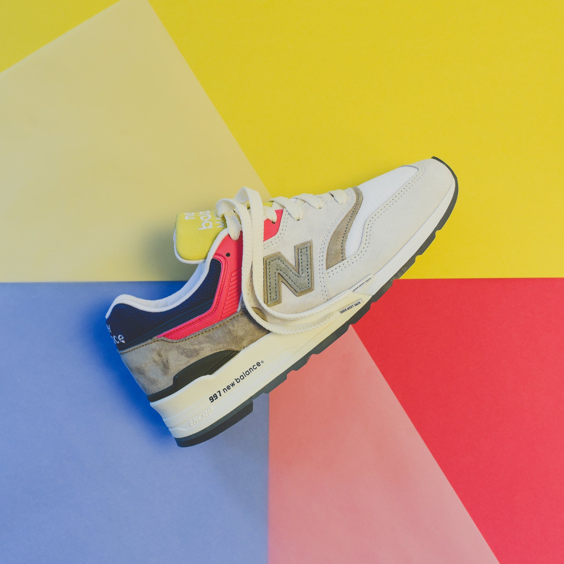 New Balance x Aimé Leon Dore 997 - Grey / Yellow / Navy