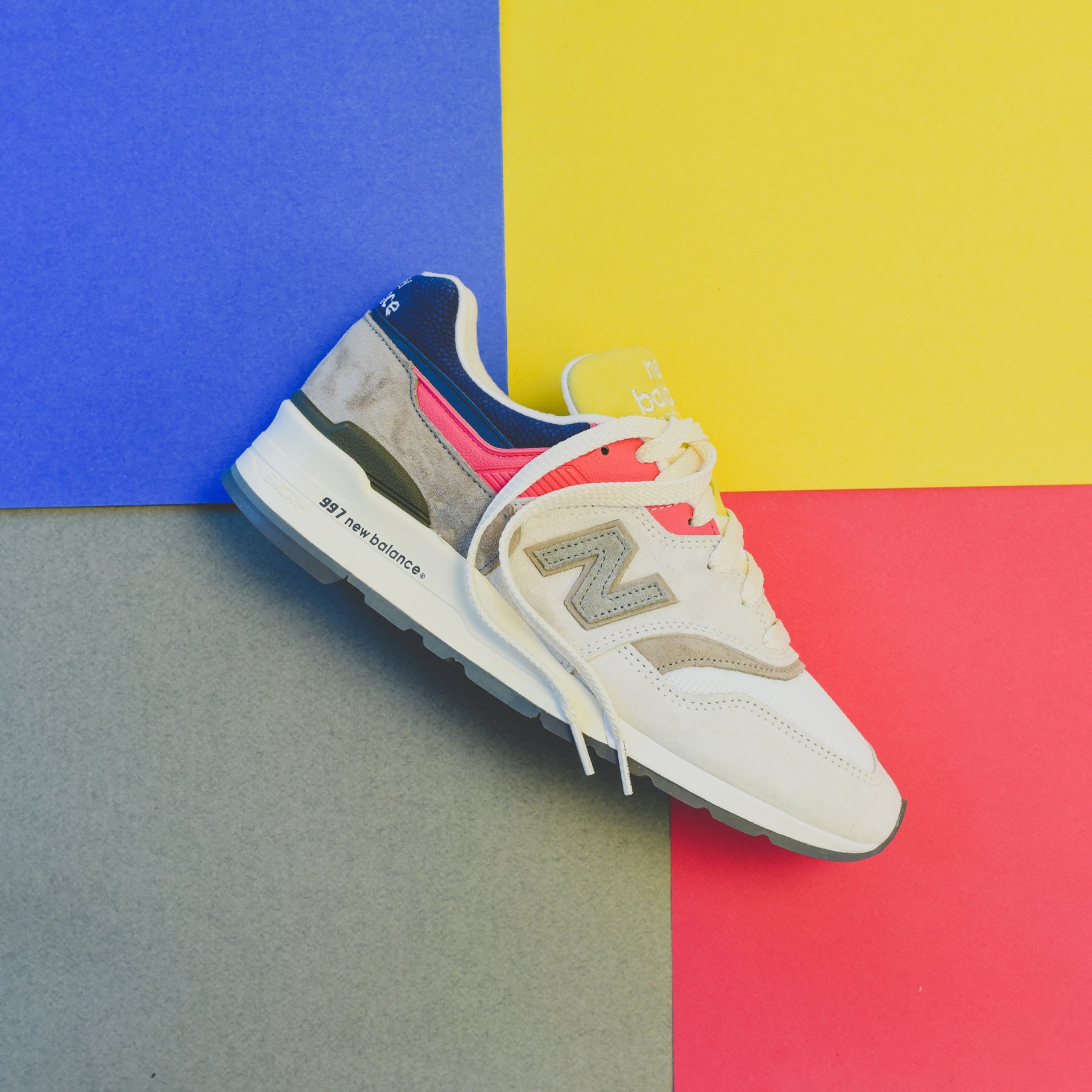 New Balance x Aimé Leon Dore 997 - Grey / Yellow / Navy