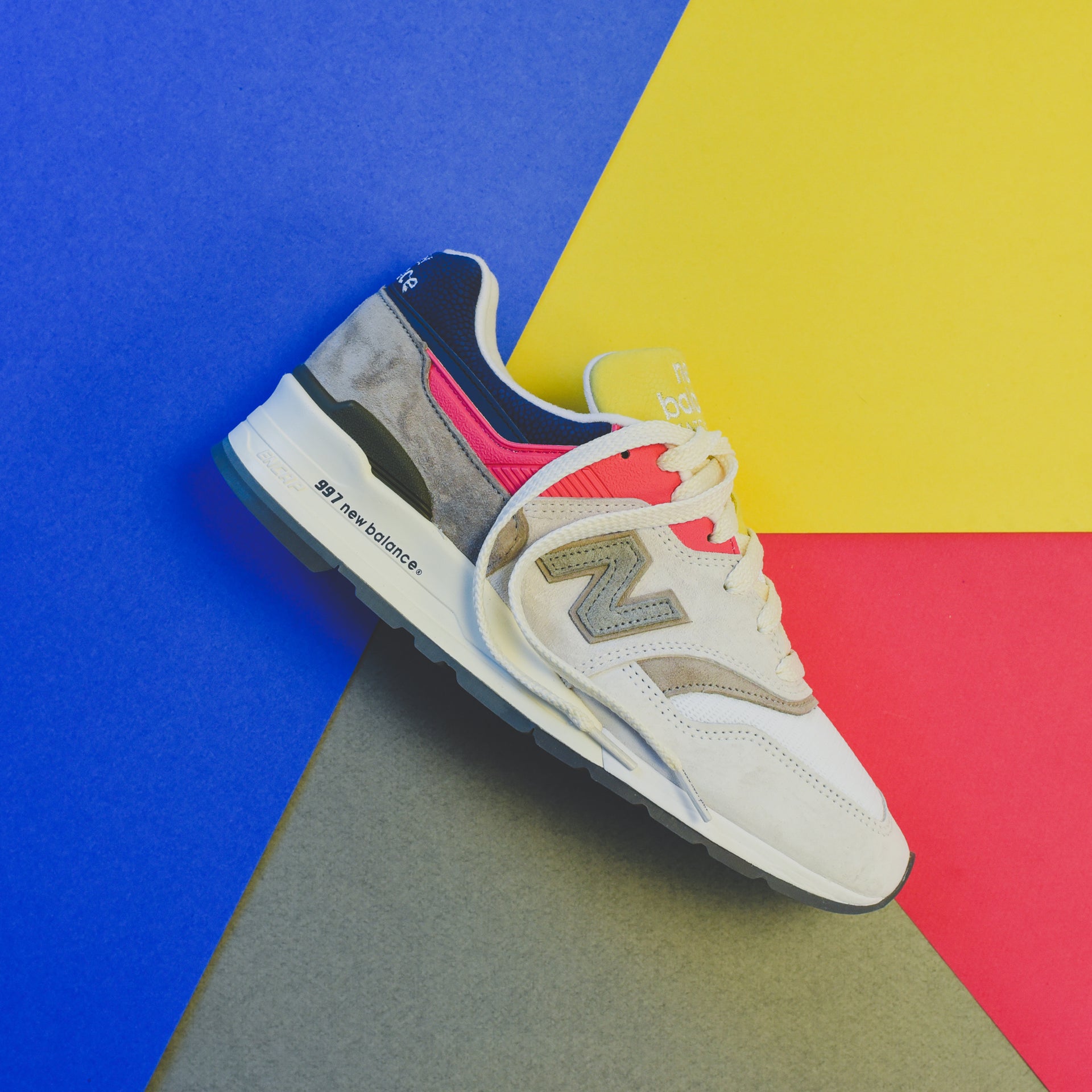 New Balance x Aimé Leon Dore 997 - Grey / Yellow / Navy