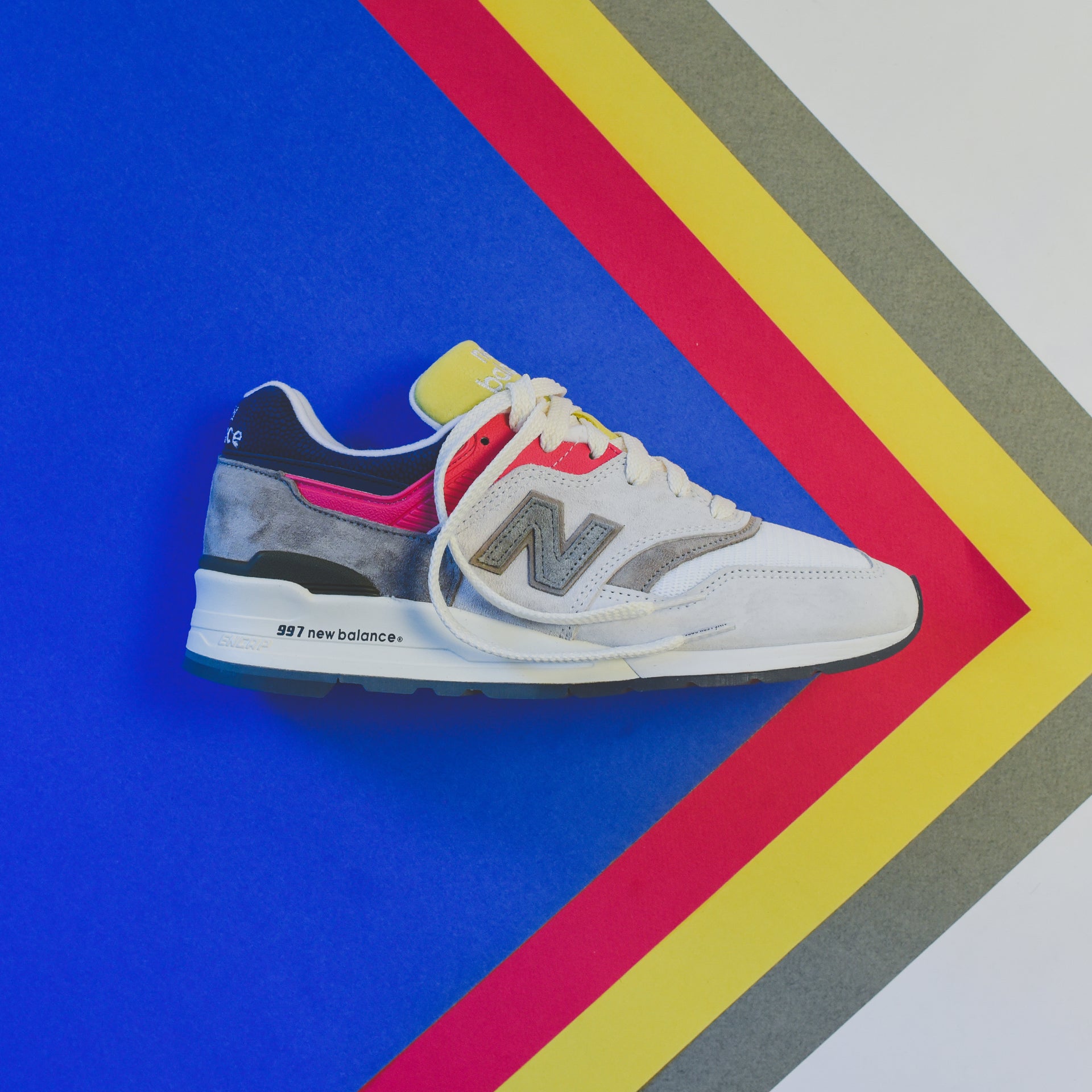 New Balance x Aimé Leon Dore 997 - Grey / Yellow / Navy