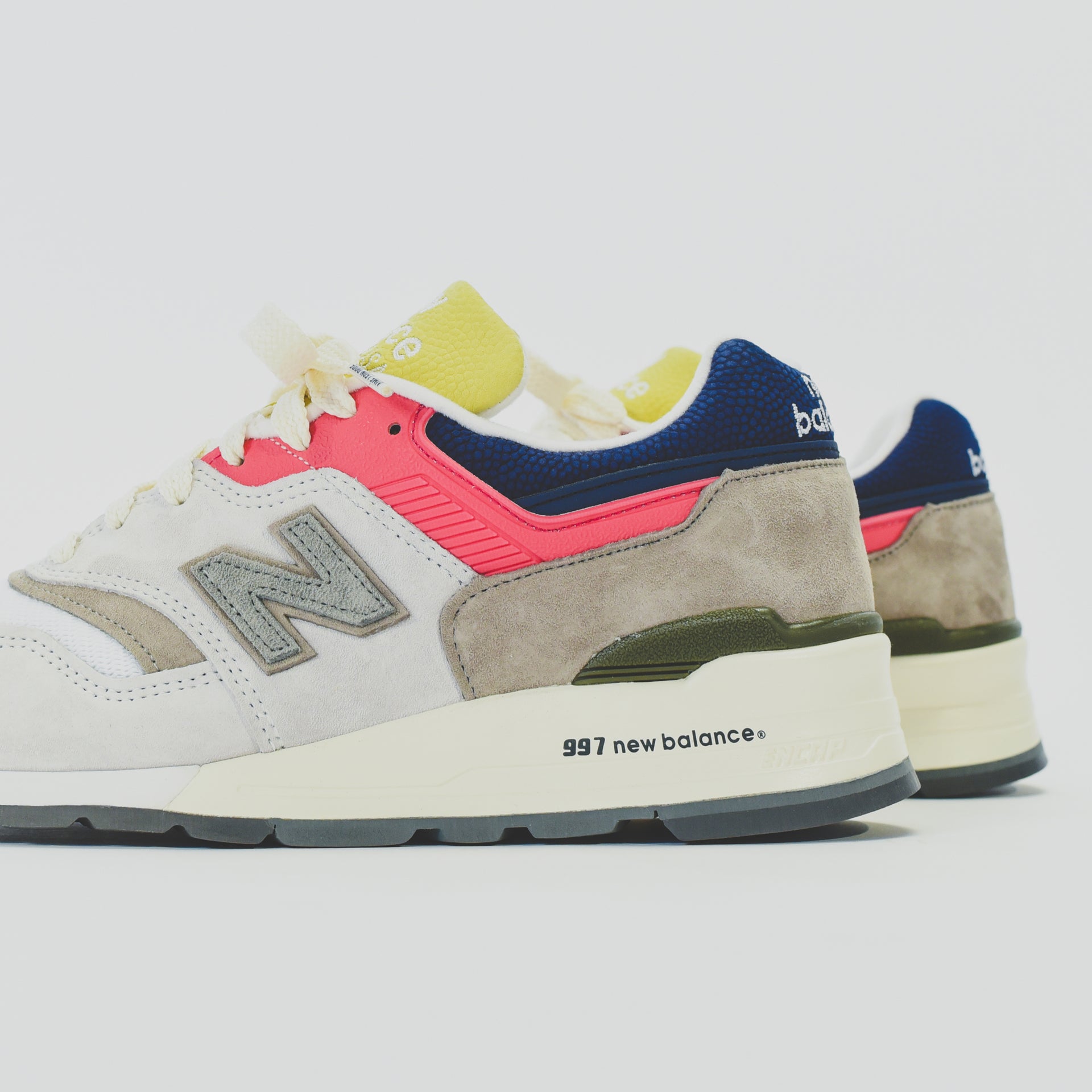 New Balance x Aimé Leon Dore 997 - Grey / Yellow / Navy
