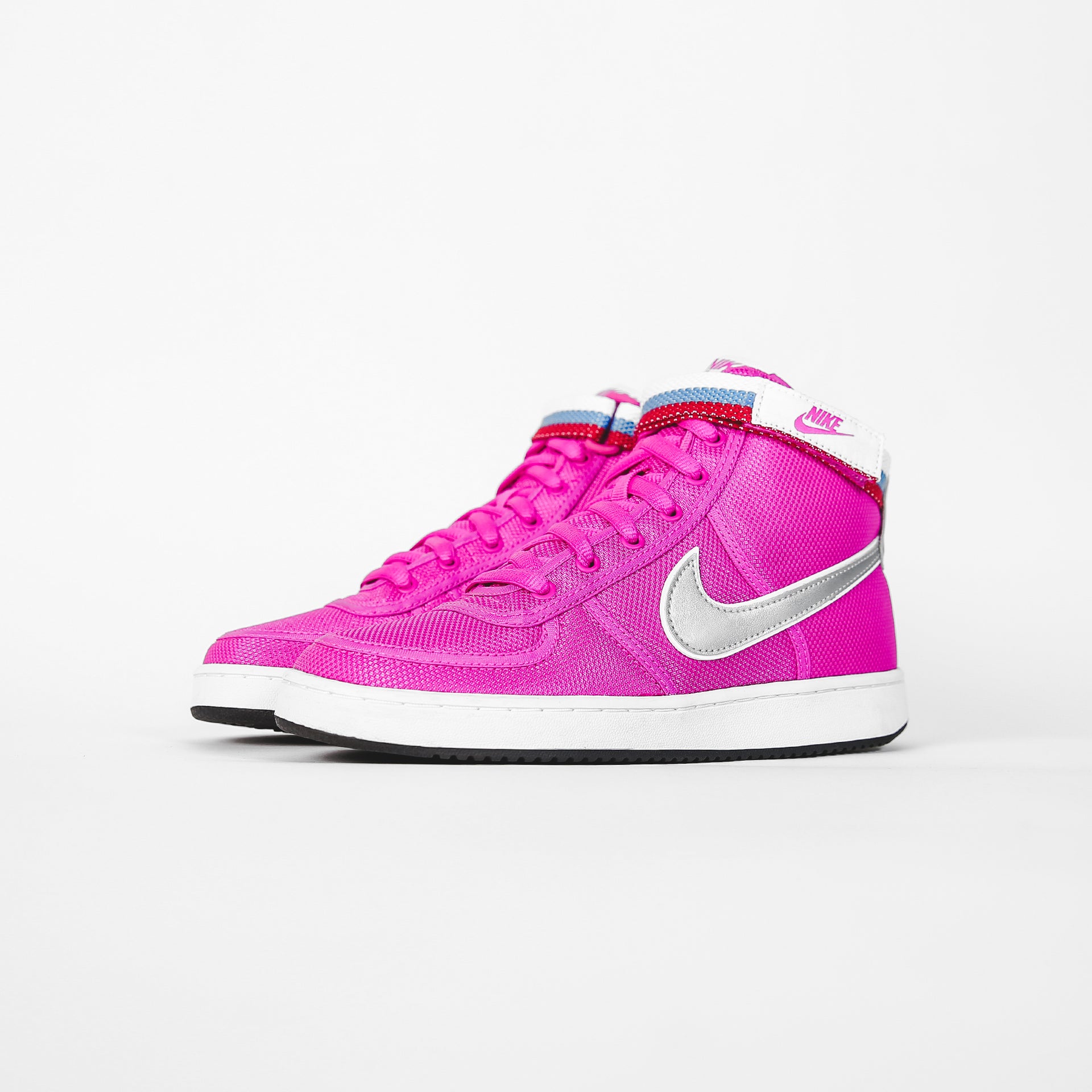 Nike Grade School Vandal High Supreme Fuchsia - Black / Metallic Silver