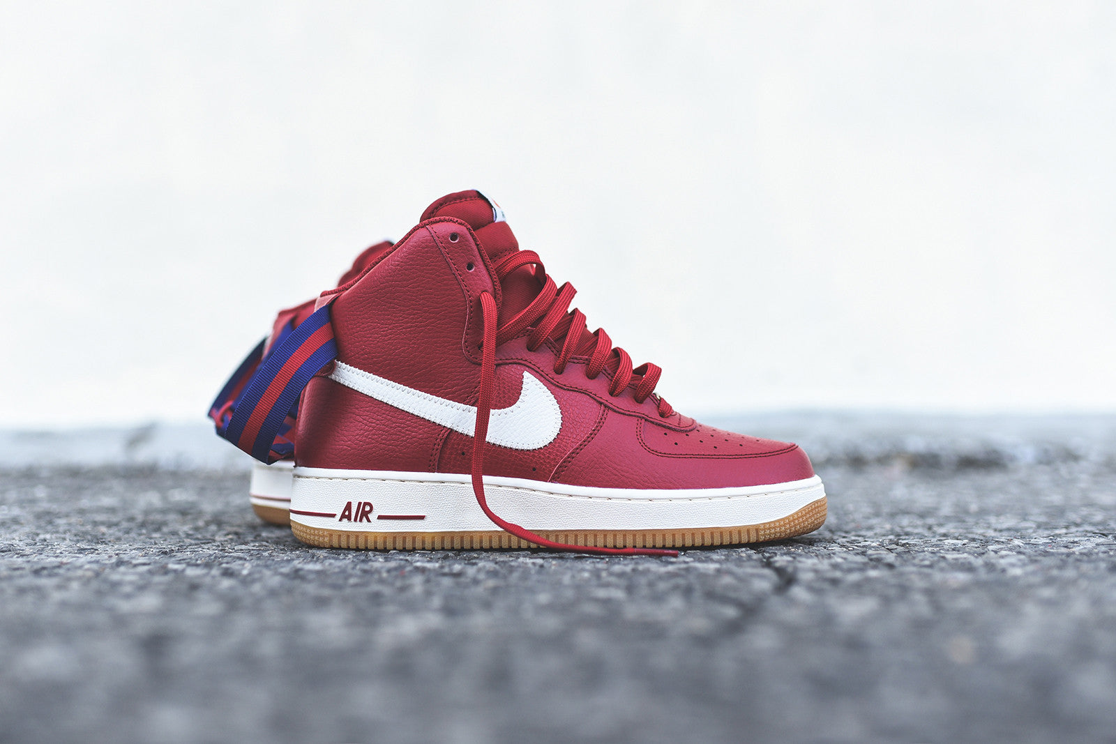 nike air force 1 high red gum