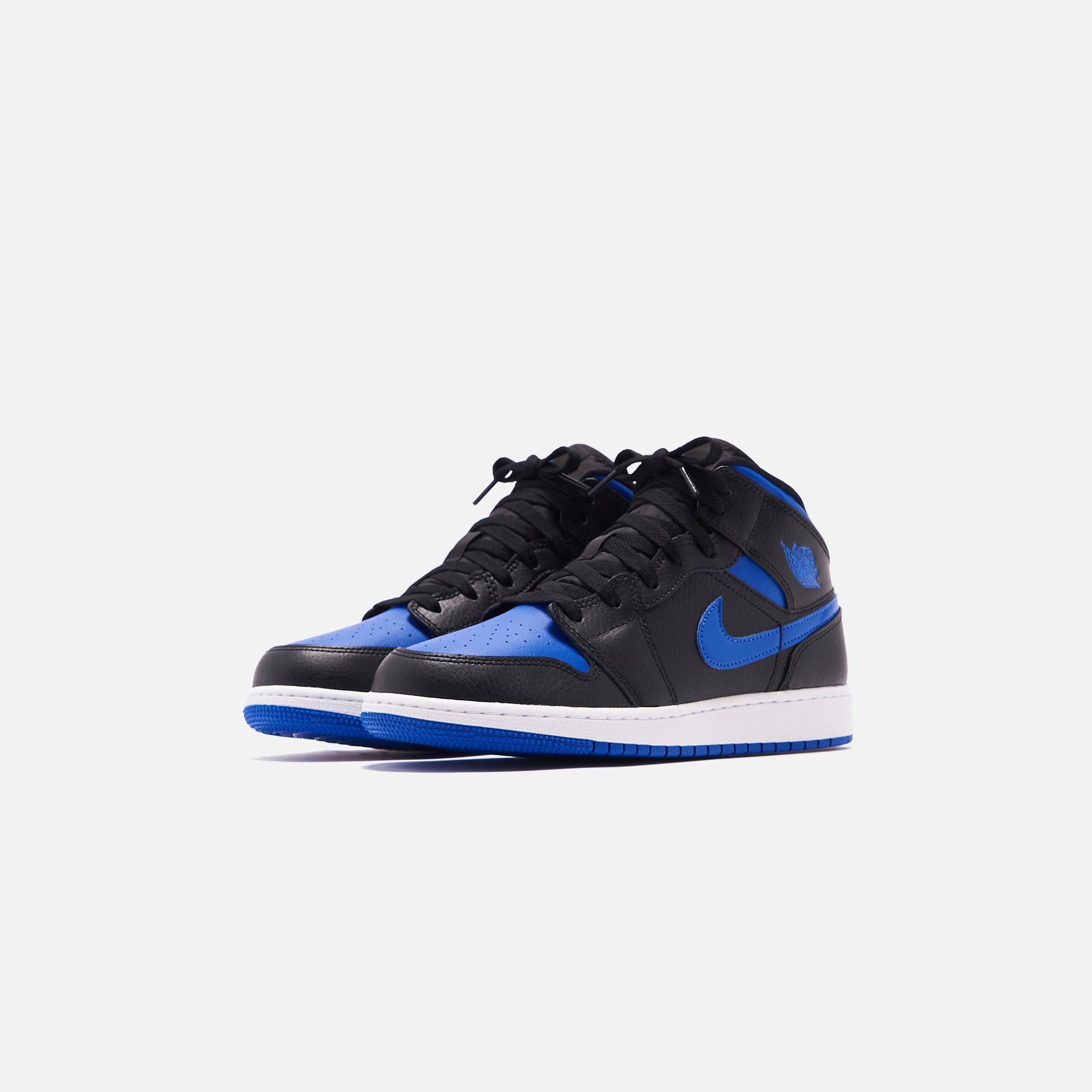 Nike GS Air Jordan 1 Mid - Black / Hyper Royal / White