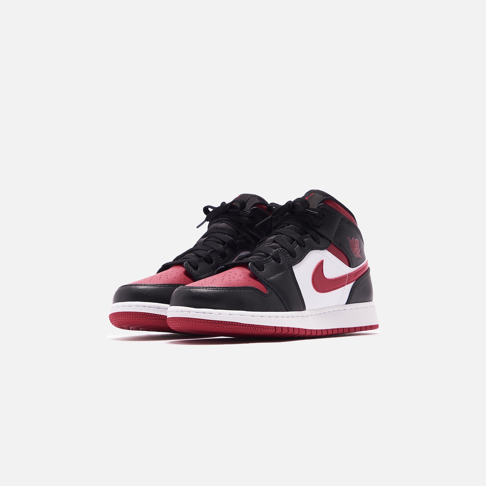 Nike Grade School Air Jordan 1 Mid - Black / Noble Red / White