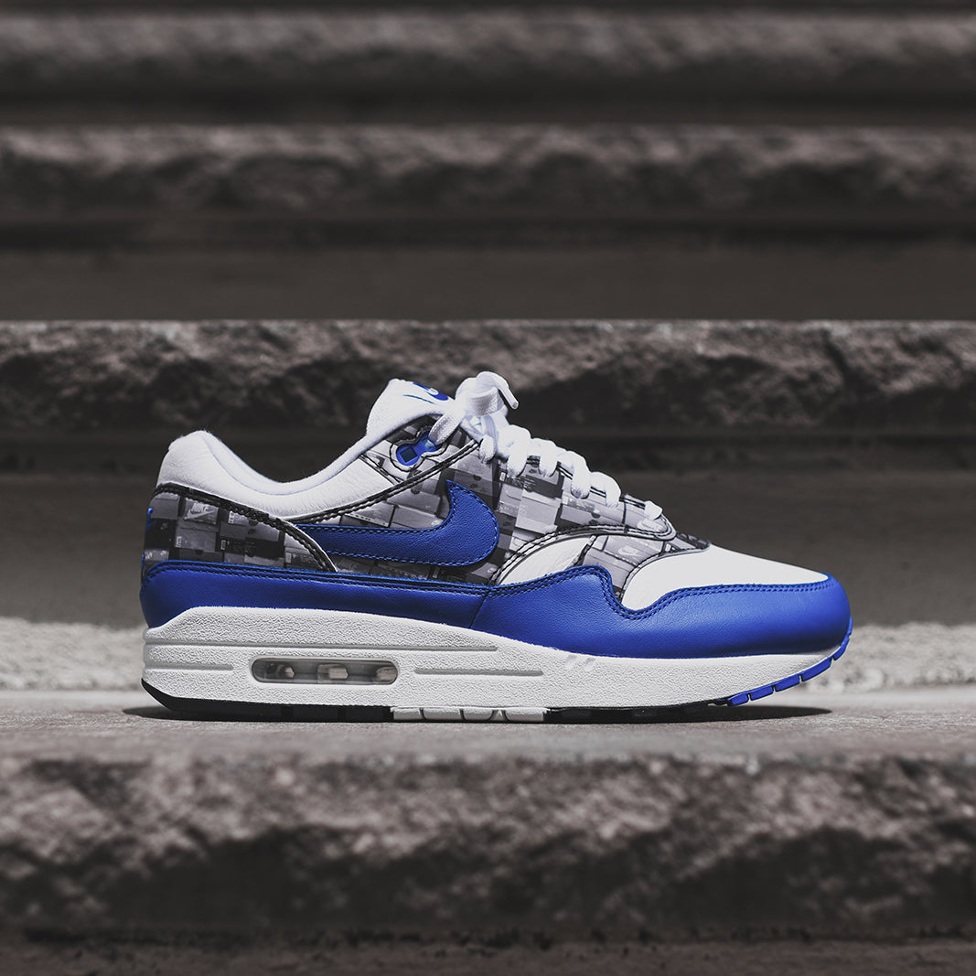 Nike x atmos Air Max 1 Print - White / Game Royal / Neutral Grey