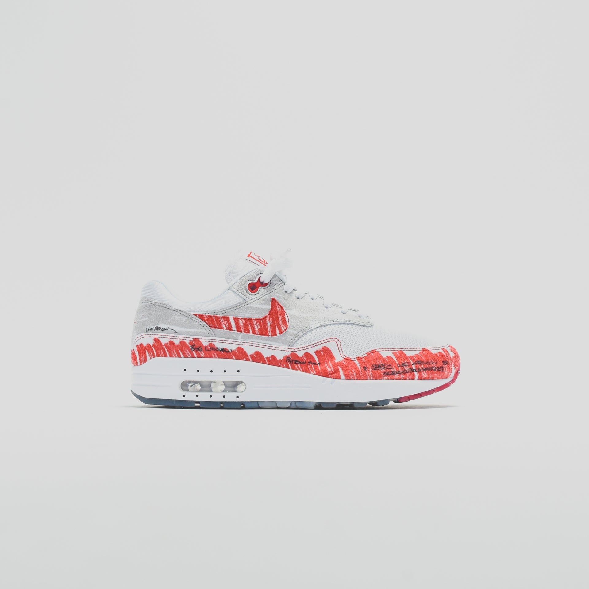 Nike Air Max 1 Sketch to Self - White / University Red / Neutral Grey