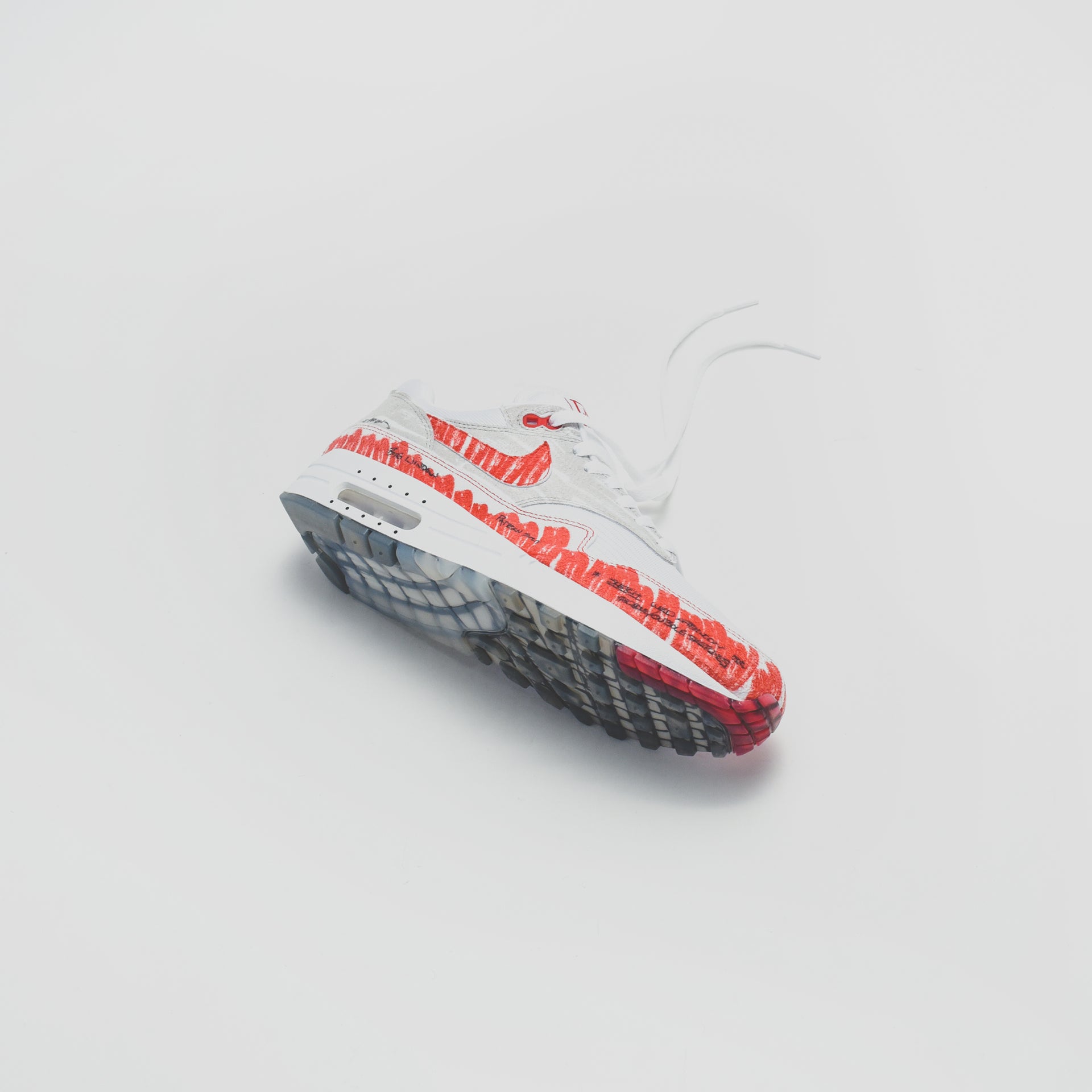 Nike Air Max 1 Sketch to Self - White / University Red / Neutral Grey