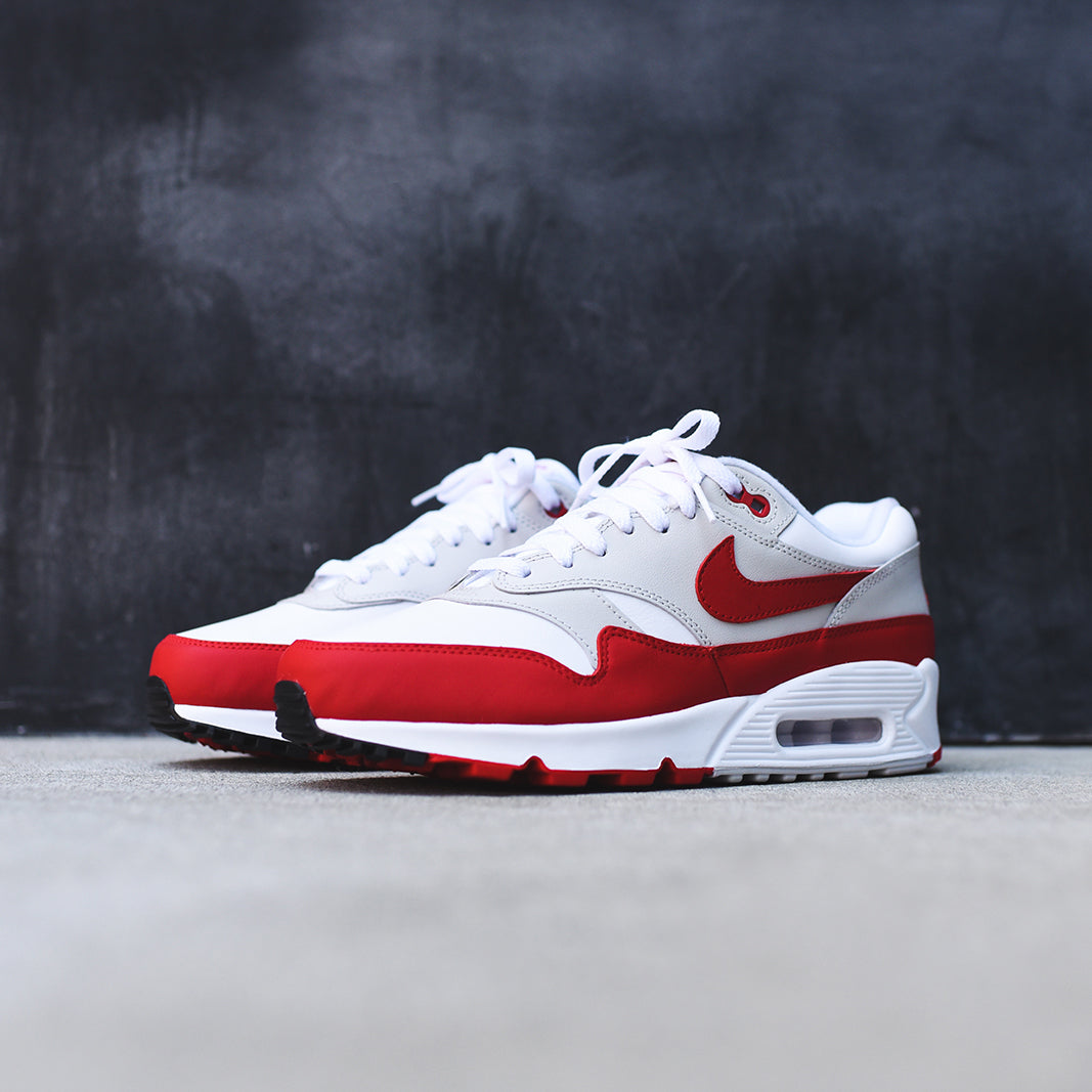 nike air max 90 white and university red