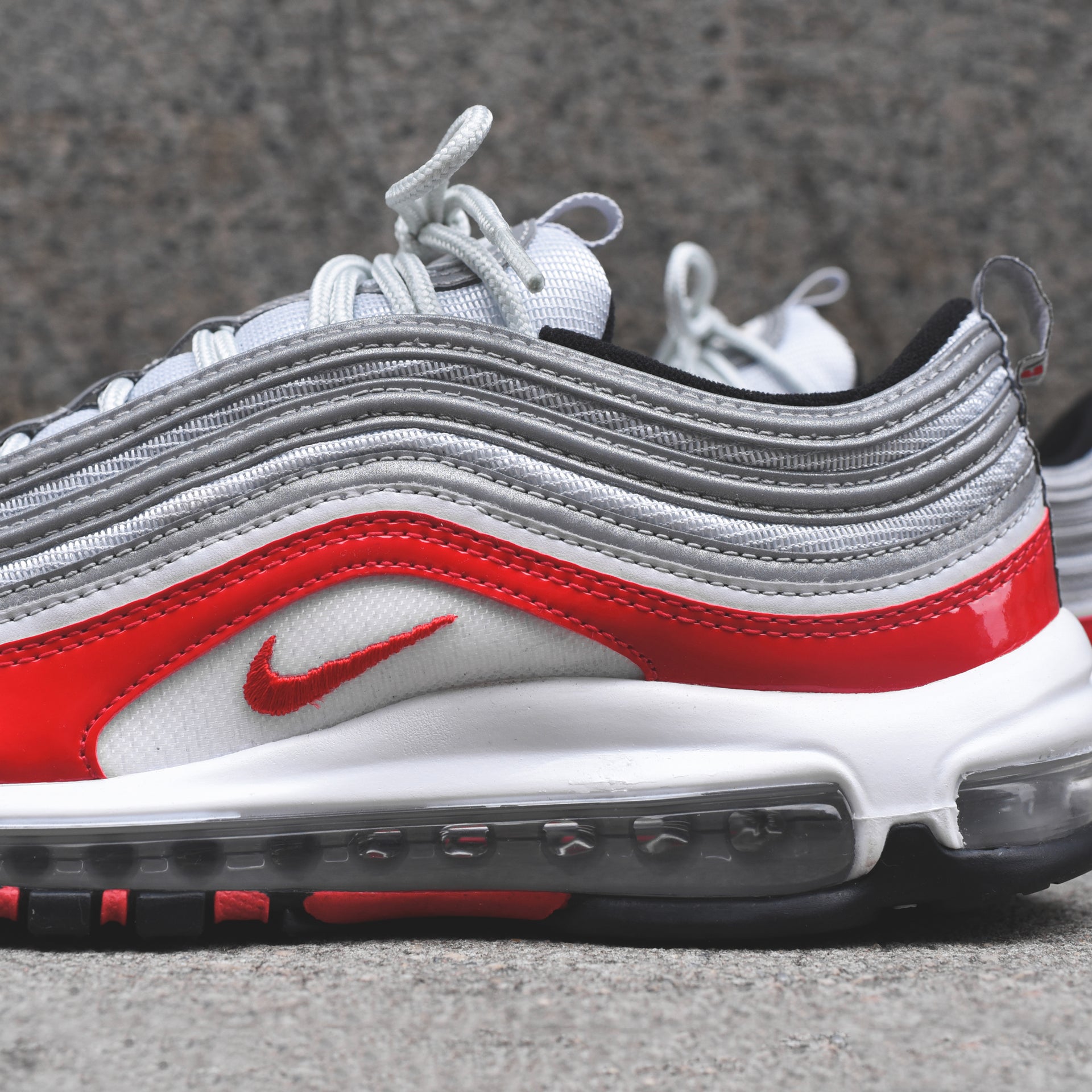 Nike Air Max 97 - Pure Platinum / University Red