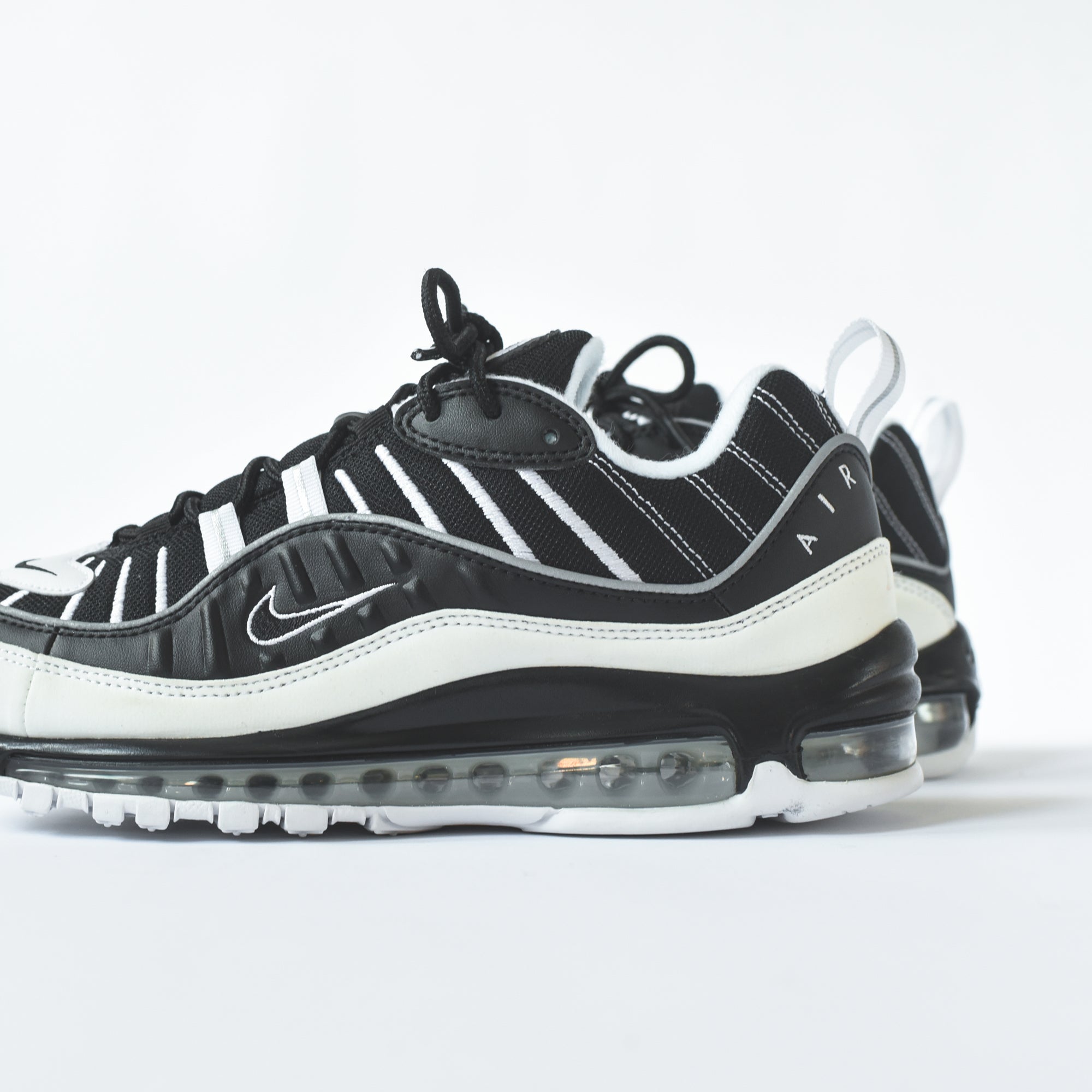 nike air max 98 black and silver