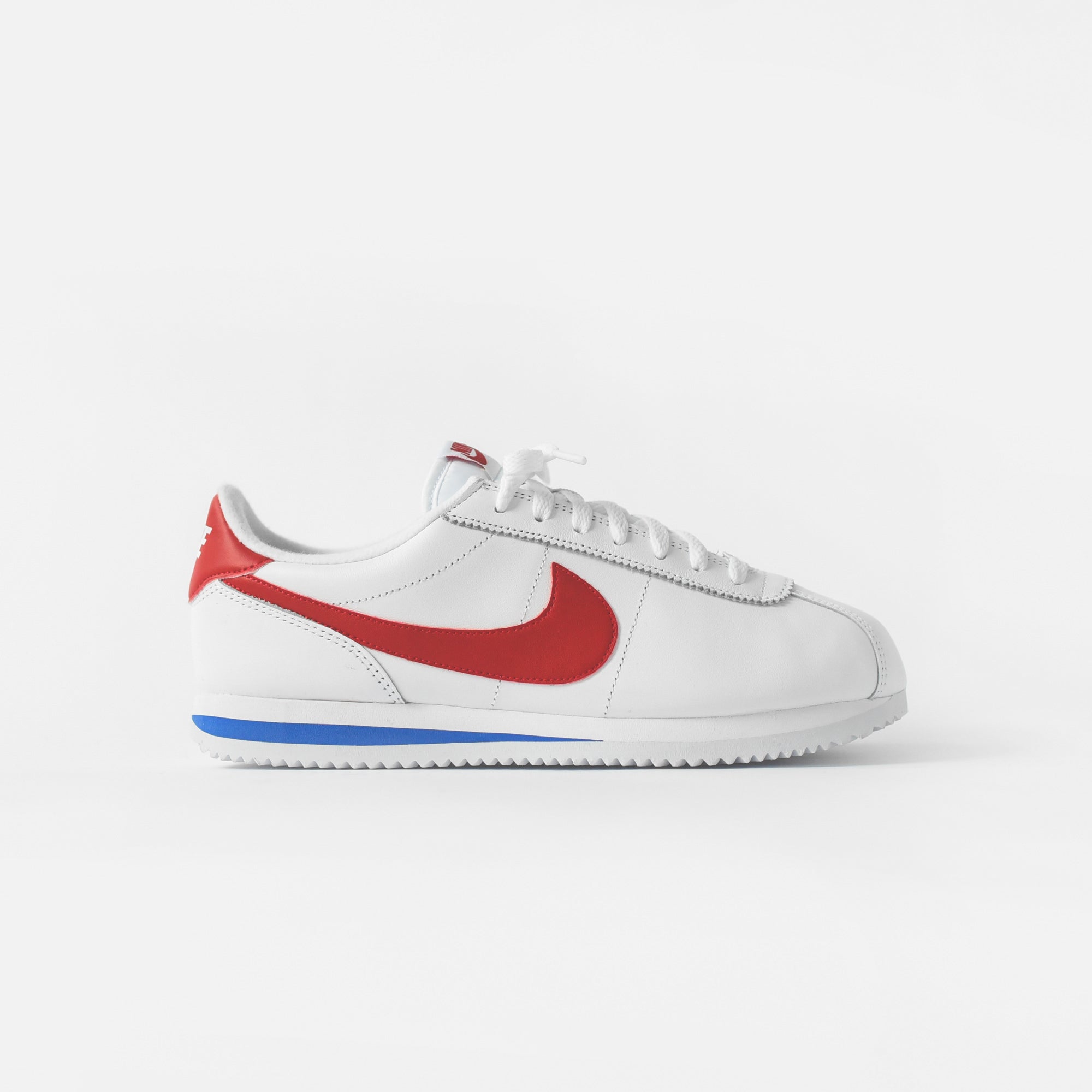 Nike Cortez Basic Leather OG - Blue / White / Red – Kith