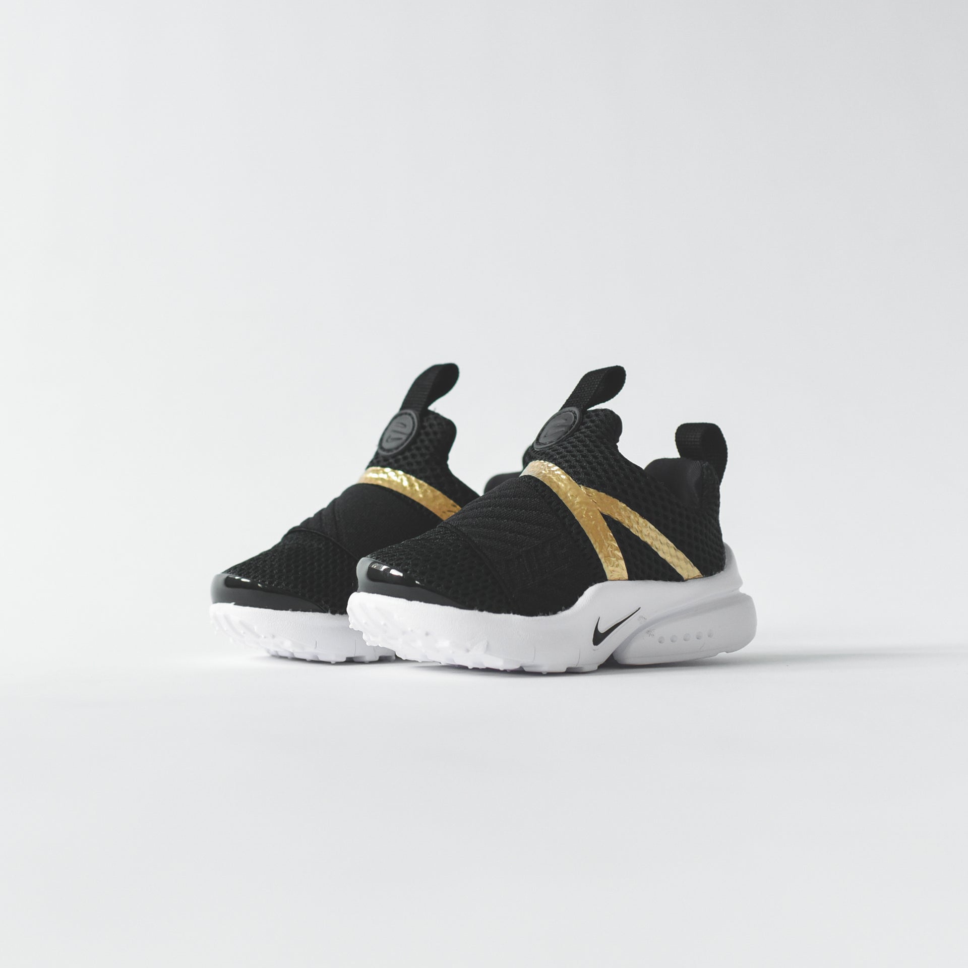 Nike Toddler Presto Extreme - Black / Metallic Gold / White
