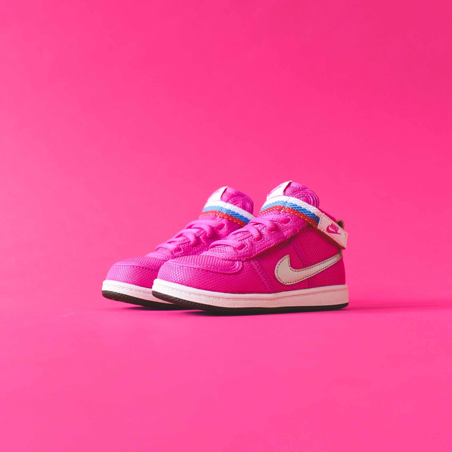 Nike Toddler Vandal High Supreme - Fuchsia Blast / Metallic Silver
