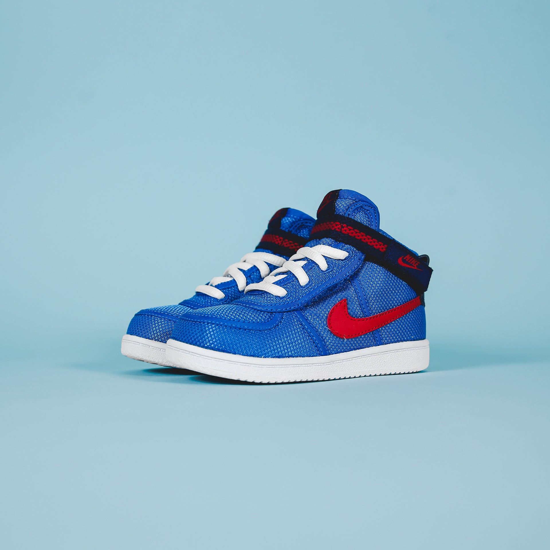 Nike TD Vandal High Supreme Signal - Blue / University Red