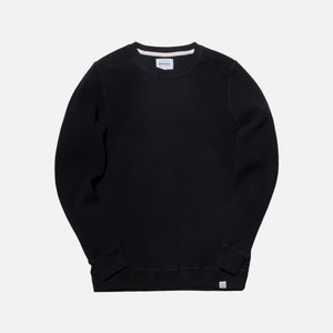 Norse Projects Vagn Compact Waffle Sweater - Black