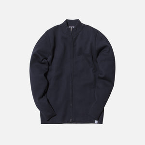 Norse Projects Sigfred Merino Zip-Up Jacket - Navy