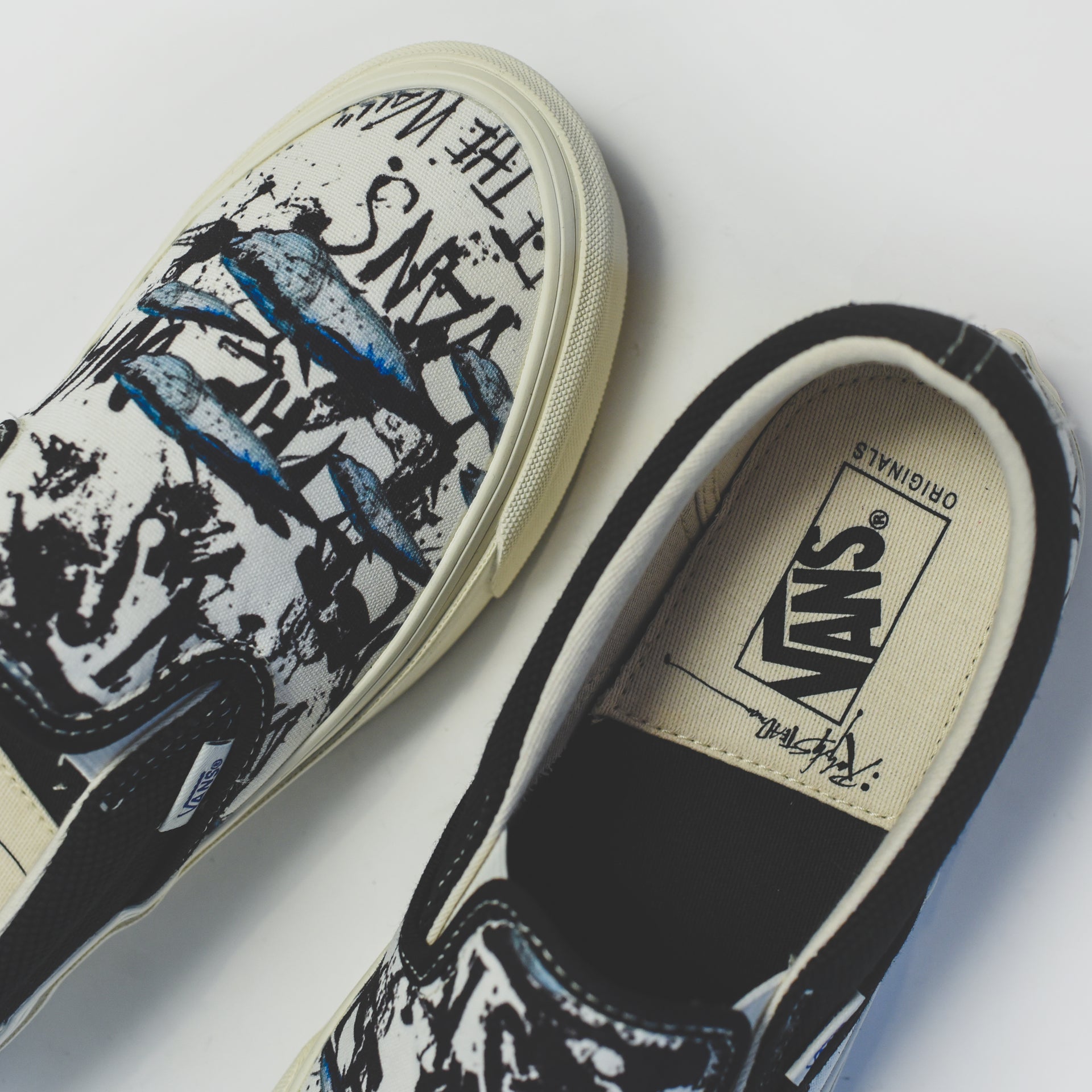 Vans x Ralph Steadman OG Classic Slip-On LX - Blue Tuna