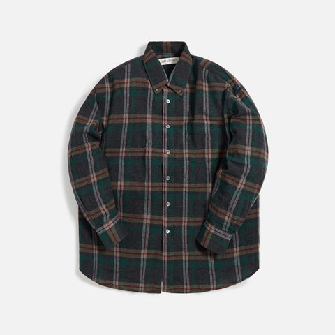 Our Legacy Borrowed BD Plaid Shirt - Green Check