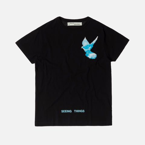 Off-White Not Real Dove Tee - Black / Blue